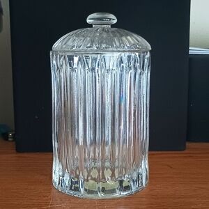 Lenox crystal candy dish with lid
